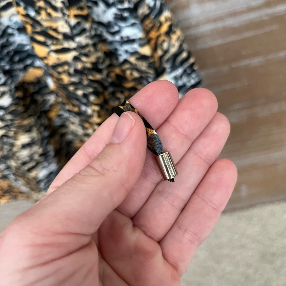 Saloni Ink Tiger Silk Wrap Dress Preppy Cocktail Event Wedding Womens 4 - Picture 3 of 6